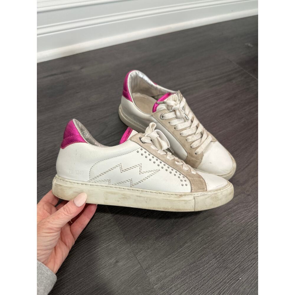 Zadig & Voltaire Low Top Leather Sneakers Size 39(9)